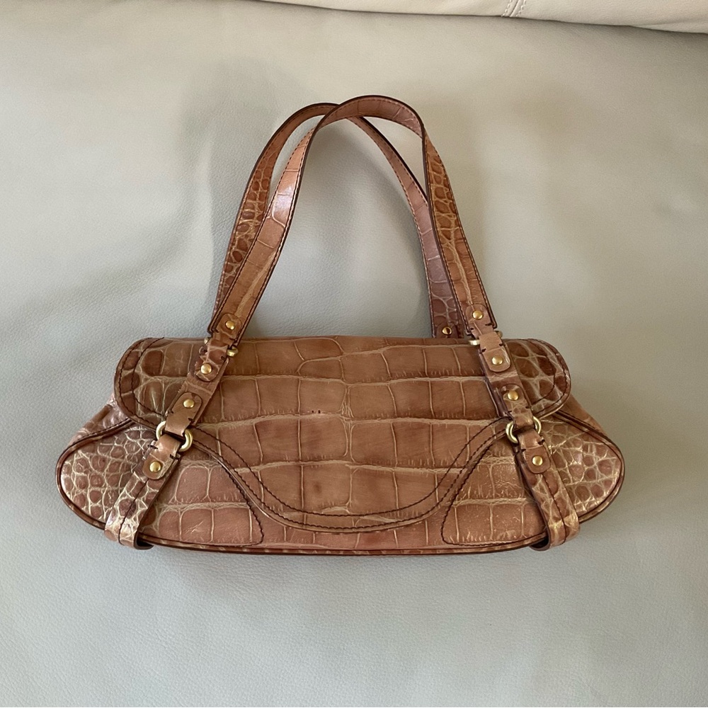 Cole Haan Village Croc Print Bag